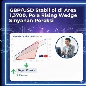 GBP/USD Stabil di Area 1,3700, Pola Rising Wedge Sinyalkan Potensi Koreksi