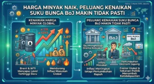 Harga Minyak Naik, Peluang Kenaikan Suku Bunga BoJ Makin Tidak Pasti