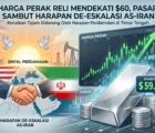 Harga Perak Reli Mendekati $60, Pasar Sambut Harapan De-eskalasi AS-Iran