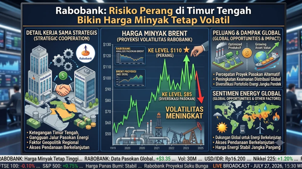 Rabobank: Risiko Perang di Timur Tengah Bikin Harga Minyak Tetap Volatil