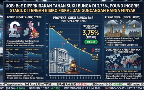 UOB: BoE Diperkirakan Tahan Suku Bunga di 3,75%, Pound Inggris Stabil di Tengah Risiko Fiskal dan Guncangan Harga Minyak