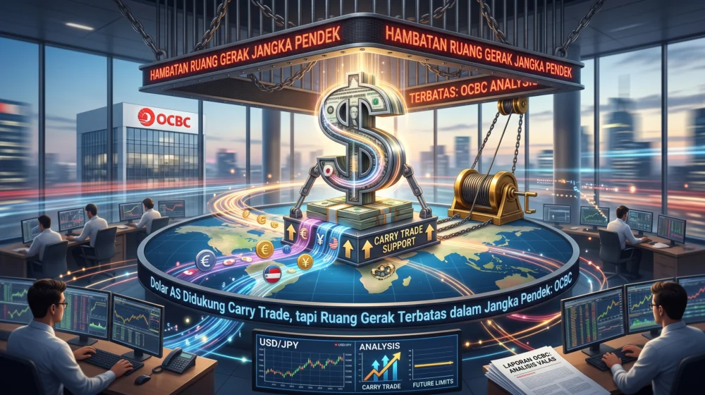 Dolar AS Didukung Carry Trade, tapi Ruang Gerak Terbatas dalam Jangka Pendek: OCBC