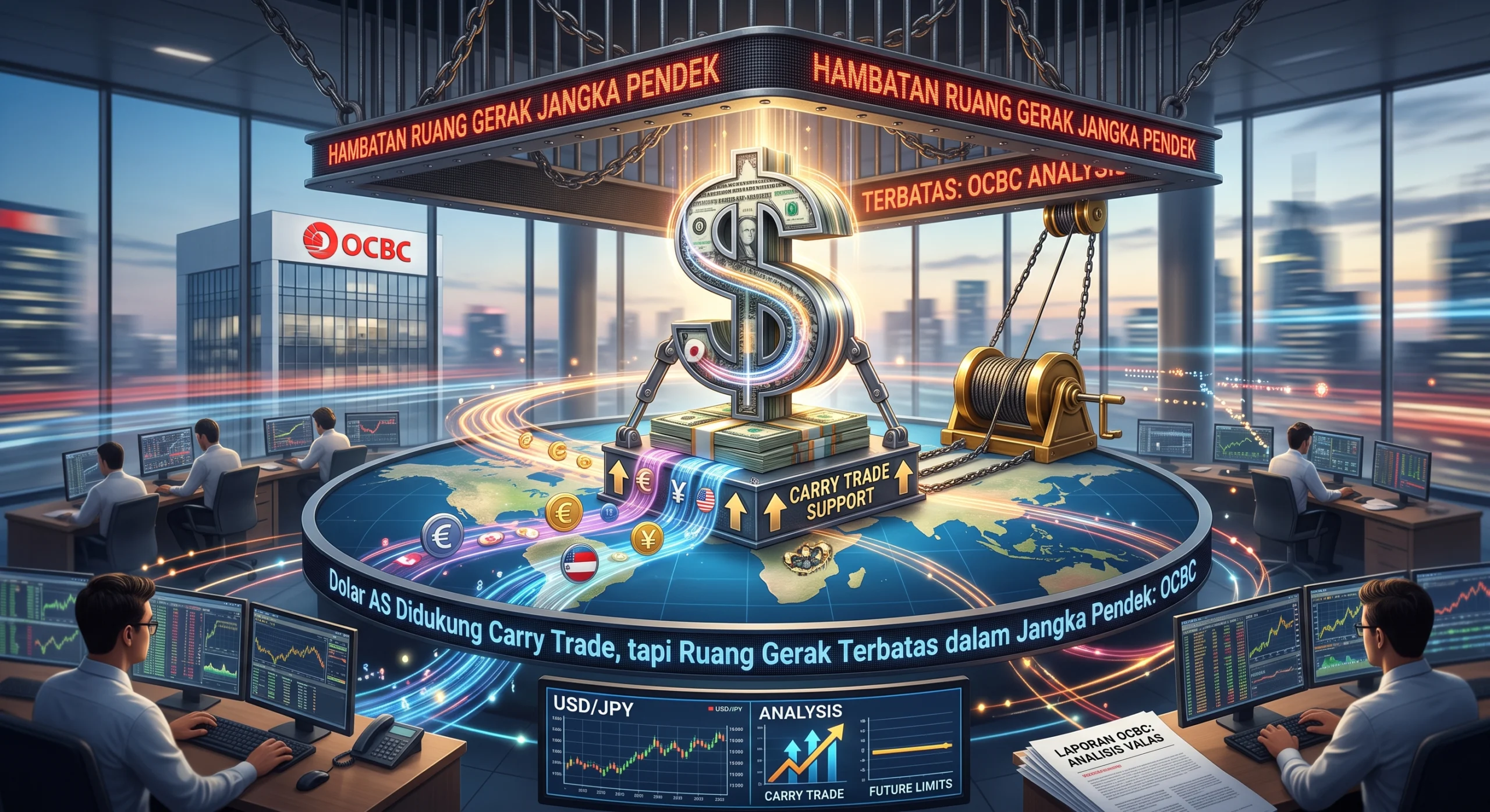 Dolar AS Didukung Carry Trade, tapi Ruang Gerak Terbatas dalam Jangka Pendek: OCBC