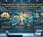 Dolar Australia Stabil, Diplomasi Timur Tengah dan Prospek RBA Hawkish Jadi Sorotan