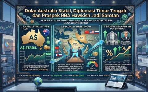 Dolar Australia Stabil, Diplomasi Timur Tengah dan Prospek RBA Hawkish Jadi Sorotan