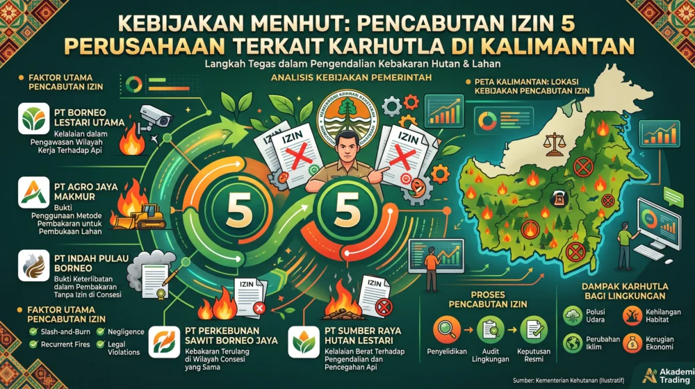 Menhut Cabut Izin 5 Perusahaan Terkait Karhutla di Kalimantan
