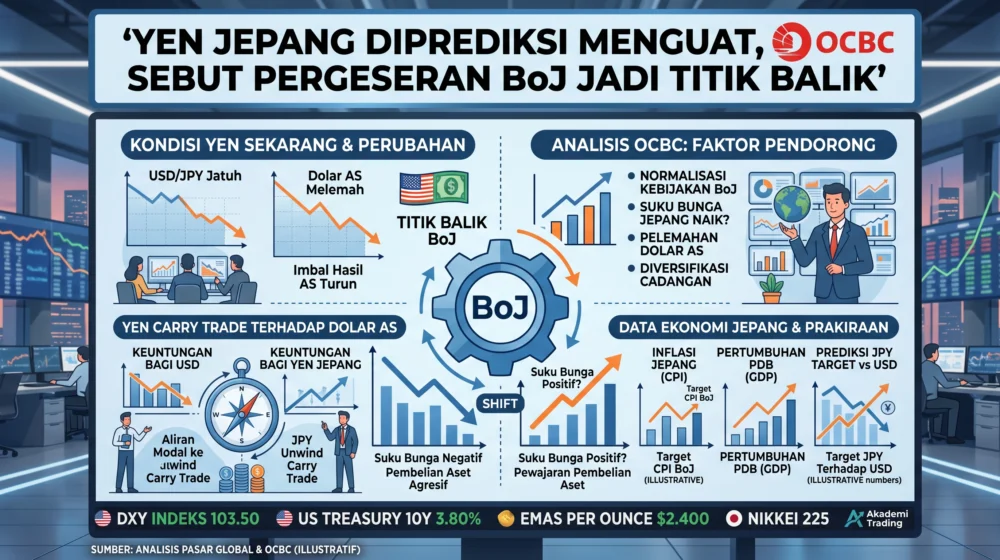 Yen Jepang Diprediksi Menguat, OCBC Sebut Pergeseran BoJ Jadi Titik Balik