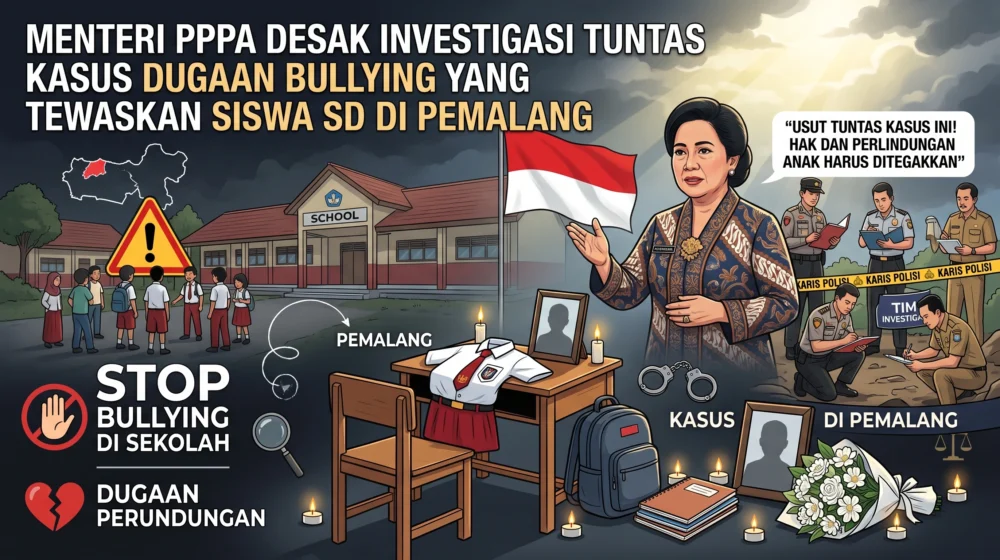 Menteri PPPA Desak Investigasi Tuntas Kasus Dugaan Bullying yang Tewaskan Siswa SD di Pemalang