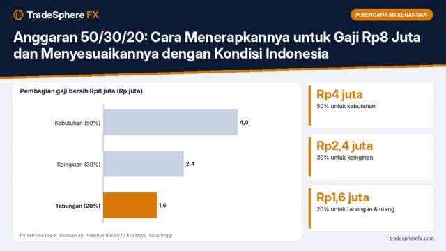 Anggaran 50/30/20: Cara Menerapkannya untuk Gaji Rp8 Juta dan Menyesuaikannya dengan Kondisi Indonesia
