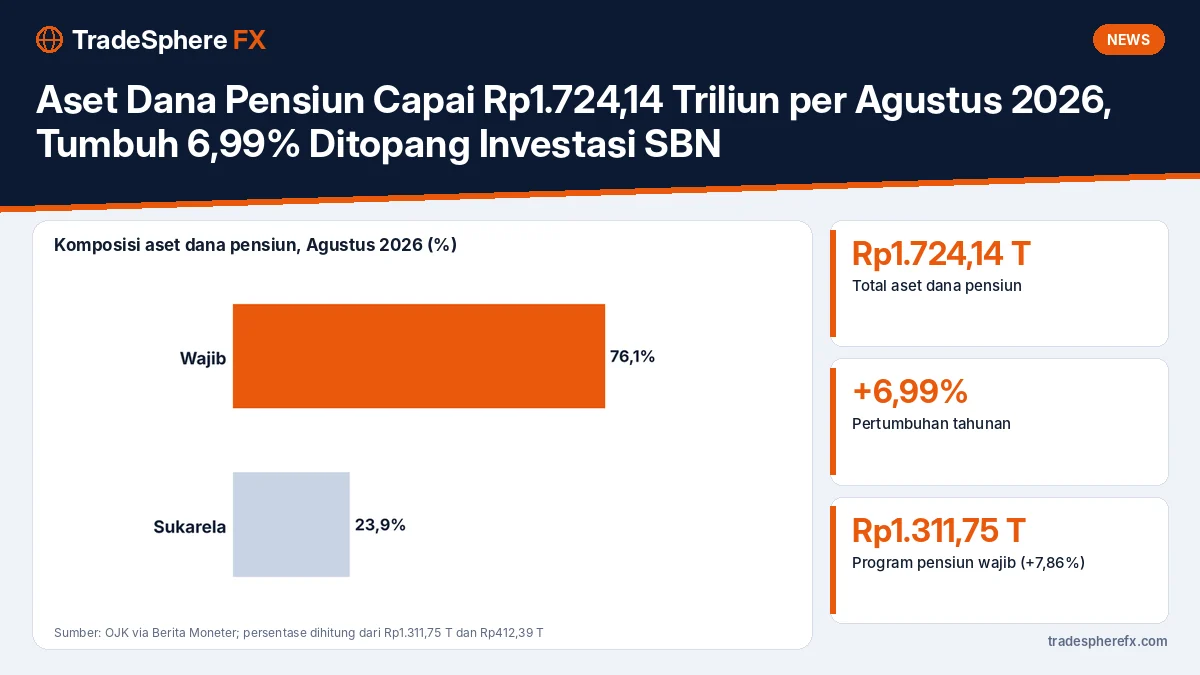 Aset Dana Pensiun Capai Rp1.724,14 Triliun per Agustus 2026, Tumbuh 6,99% Ditopang Investasi SBN