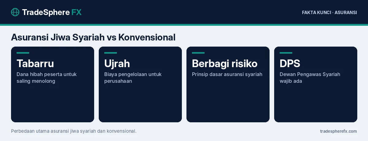 Fakta kunci: Asuransi Jiwa Syariah vs Konvensional: Tabarru, Ujrah, dan Cara Memilih yang Sesuai