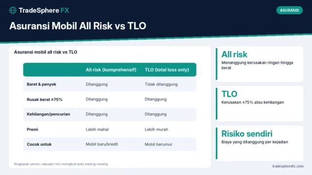 Asuransi Mobil All Risk vs TLO: Perbedaan Perlindungan, Contoh Klaim, dan Cara Memilih Sesuai Usia Mobil