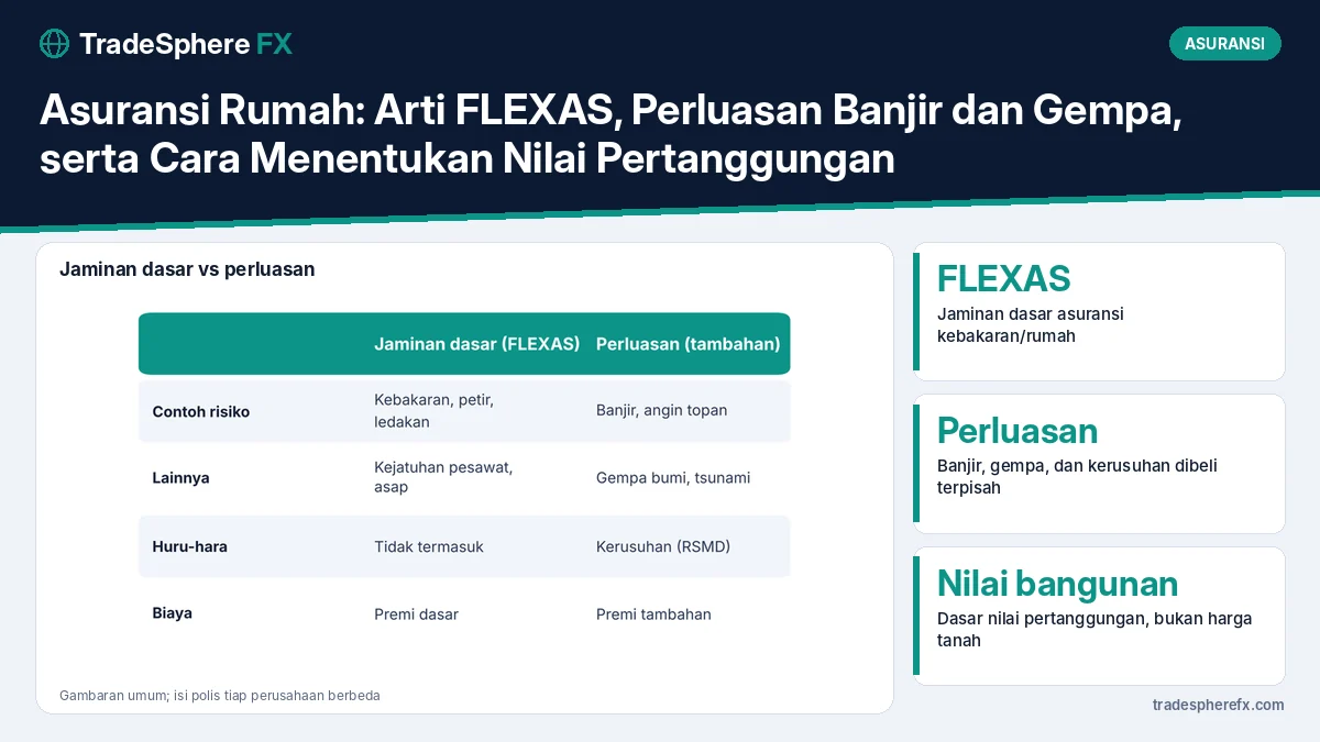 Asuransi Rumah: Arti FLEXAS, Perluasan Banjir dan Gempa, serta Cara Menentukan Nilai Pertanggungan