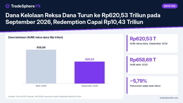 Dana Kelolaan Reksa Dana Turun ke Rp620,53 Triliun pada September 2026, Redemption Capai Rp10,43 Triliun