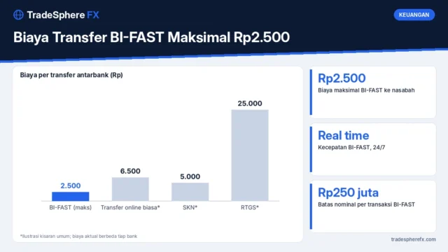 Biaya Transfer BI-FAST Maksimal Rp2.500: Bedanya dengan RTGS, SKN, dan Transfer Online Biasa serta Cara Menghemat Biaya Bank