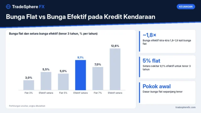 Bunga Flat vs Bunga Efektif pada Kredit Kendaraan: Cara Menghitung dan Membandingkan
