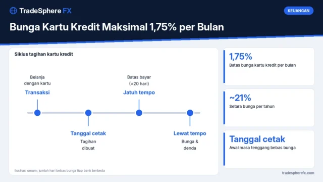 Bunga Kartu Kredit Maksimal 1,75% per Bulan: Cara Membaca Lembar Tagihan, Tanggal Cetak, Jatuh Tempo, dan Biaya Tersembunyi