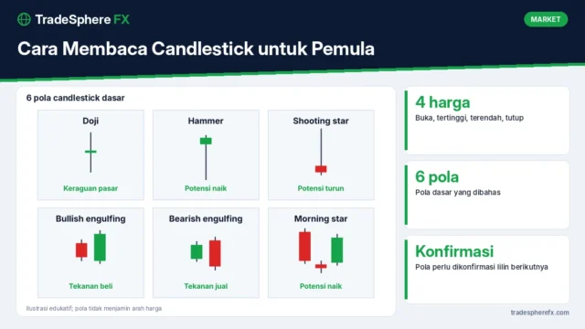 Cara Membaca Candlestick untuk Pemula: Anatomi Lilin dan 6 Pola Dasar yang Perlu Dikenali