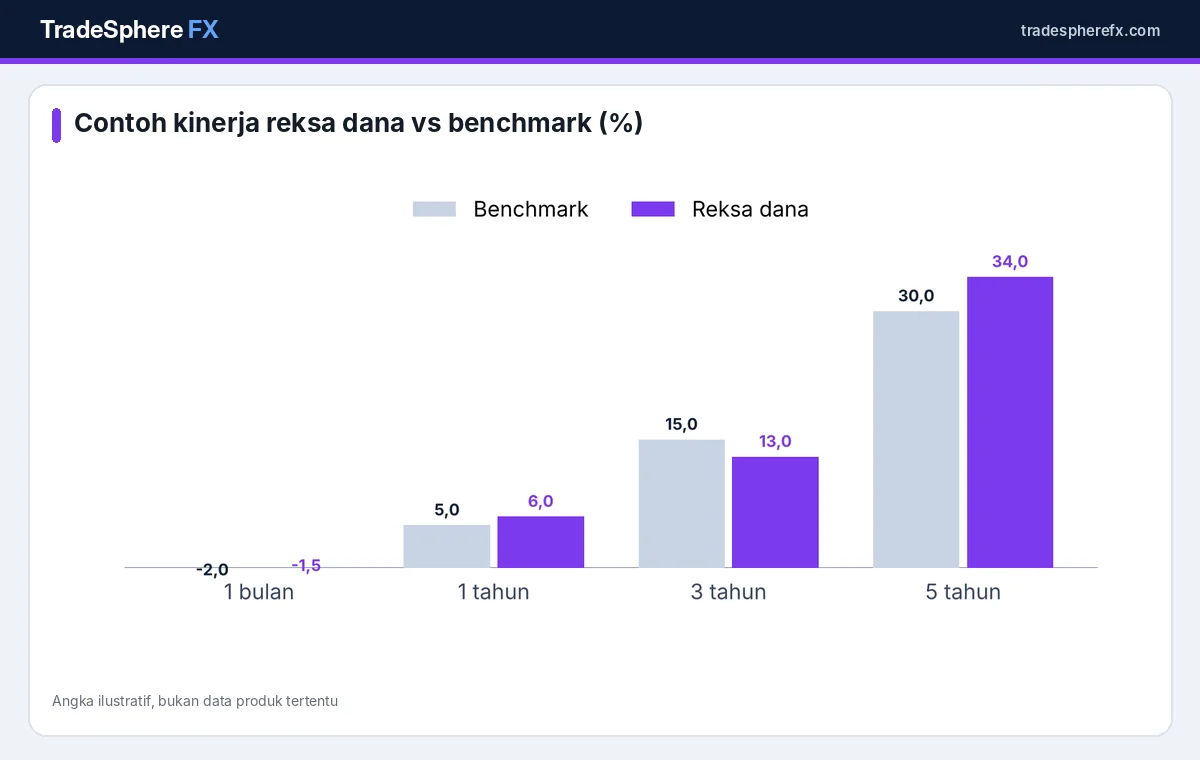 Contoh perbandingan kinerja reksa dana dengan benchmark