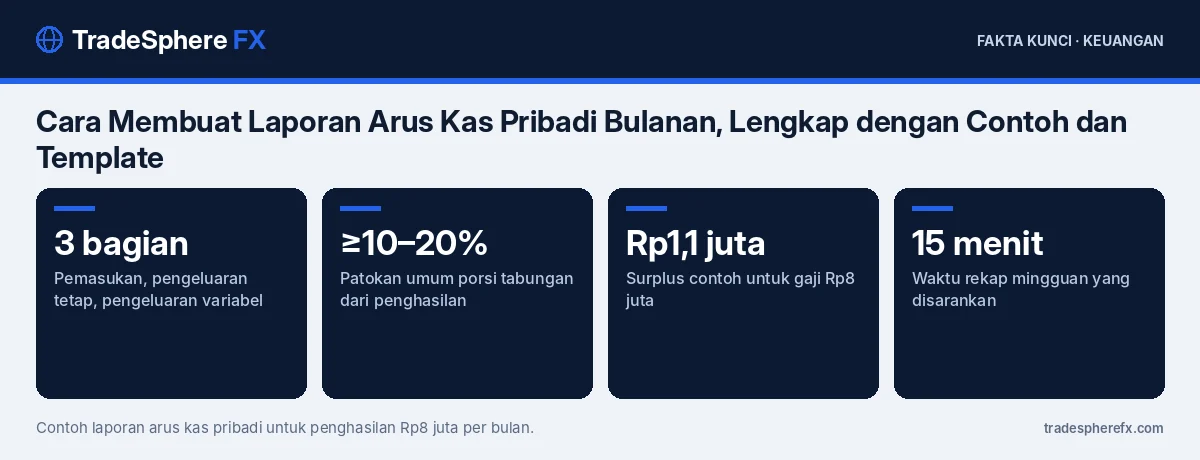 Fakta kunci: Cara Membuat Laporan Arus Kas Pribadi Bulanan, Lengkap dengan Contoh dan Template