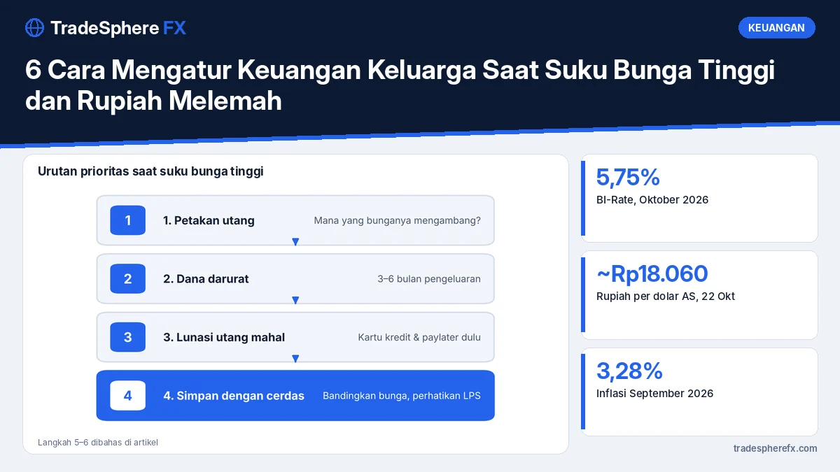 6 Cara Mengatur Keuangan Keluarga Saat Suku Bunga Tinggi dan Rupiah Melemah