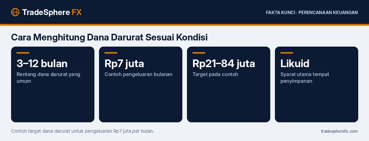 Fakta kunci: Cara Menghitung Dana Darurat Sesuai Kondisi: Lajang, Menikah, Punya Anak, hingga Pekerja Lepas, Lengkap dengan Contoh