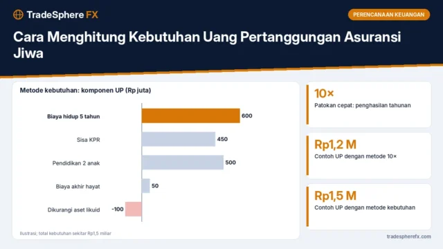 Cara Menghitung Kebutuhan Uang Pertanggungan Asuransi Jiwa: Metode 10 Kali Penghasilan dan Metode Kebutuhan, dengan Contoh Keluarga Muda