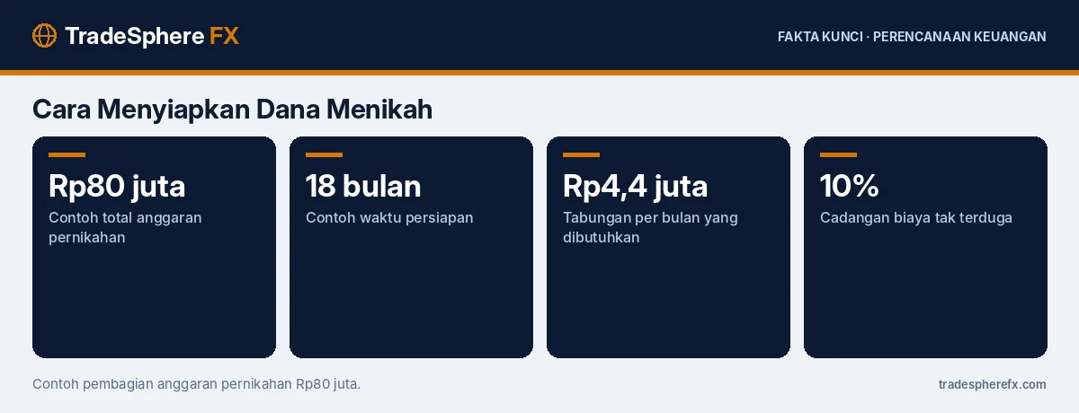 Fakta kunci: Cara Menyiapkan Dana Menikah: Menghitung Biaya, Target Tabungan per Bulan, dan Pembagian Anggaran