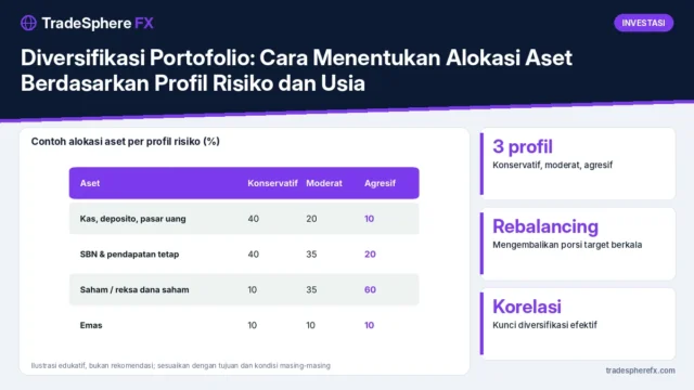 Diversifikasi Portofolio: Cara Menentukan Alokasi Aset Berdasarkan Profil Risiko dan Usia