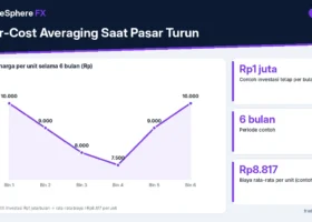 Dollar-Cost Averaging Saat Pasar Turun: Cara Kerja, Contoh Hitungan, dan Batasannya