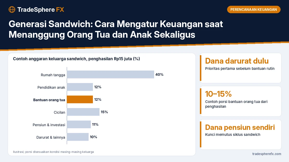 Generasi Sandwich: Cara Mengatur Keuangan saat Menanggung Orang Tua dan Anak Sekaligus