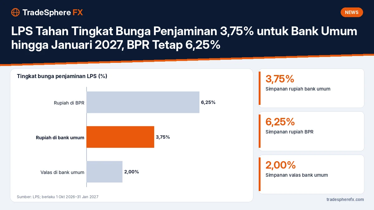 LPS Tahan Tingkat Bunga Penjaminan 3,75% untuk Bank Umum hingga Januari 2027, BPR Tetap 6,25%