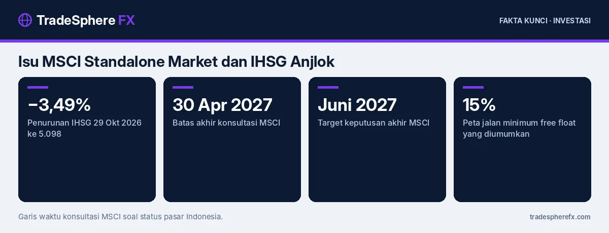 Fakta kunci: Isu MSCI Standalone Market dan IHSG Anjlok: Apa Artinya bagi Investor Reksa Dana Saham?
