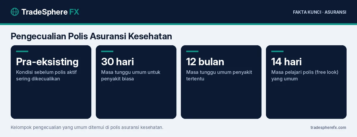 Fakta kunci: Pengecualian Polis Asuransi Kesehatan: Hal yang Umumnya Tidak Ditanggung dan Cara Mengeceknya