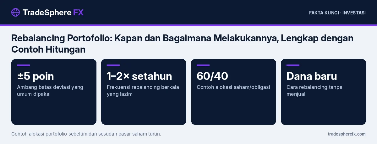 Fakta kunci: Rebalancing Portofolio: Kapan dan Bagaimana Melakukannya, Lengkap dengan Contoh Hitungan