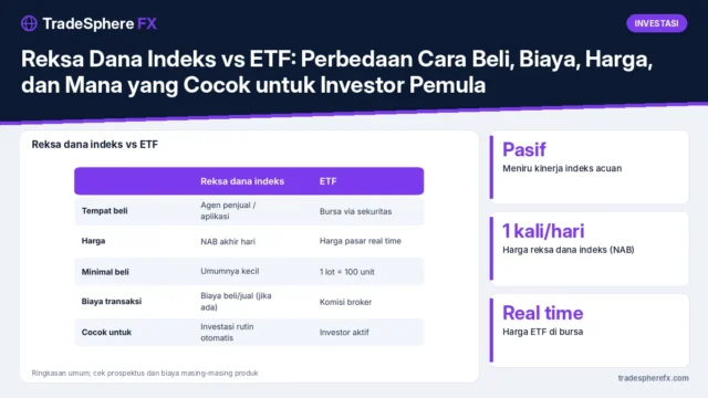Reksa Dana Indeks vs ETF: Perbedaan Cara Beli, Biaya, Harga, dan Mana yang Cocok untuk Investor Pemula