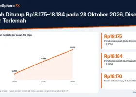Rupiah Ditutup Rp18.175–18.184 pada 28 Oktober 2026, Disebut Rekor Terlemah: Ini Penyebabnya