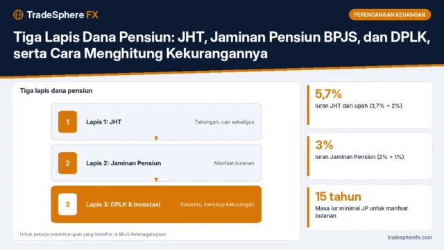 Tiga Lapis Dana Pensiun: JHT, Jaminan Pensiun BPJS, dan DPLK, serta Cara Menghitung Kekurangannya