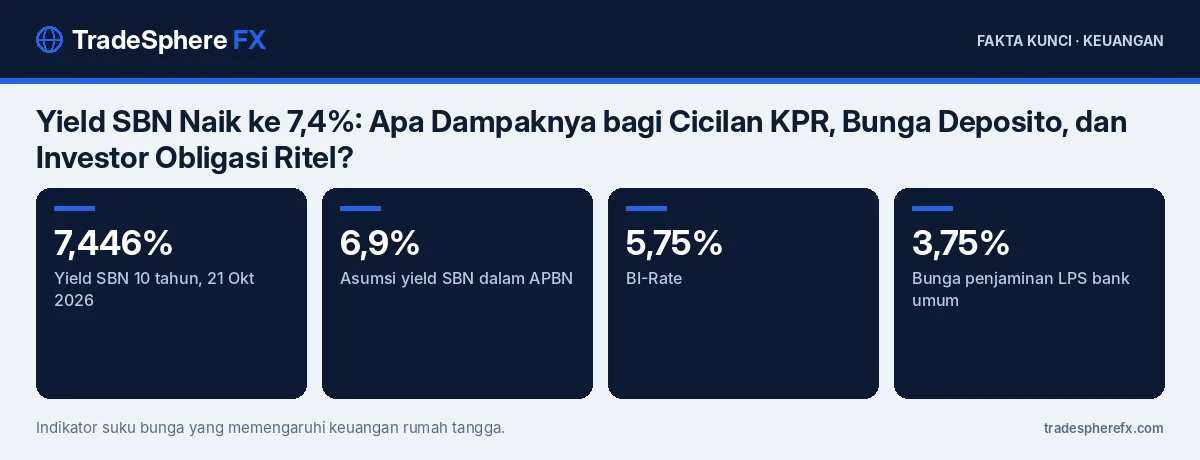 Fakta kunci: Yield SBN Naik ke 7,4%: Apa Dampaknya bagi Cicilan KPR, Bunga Deposito, dan Investor Obligasi Ritel?