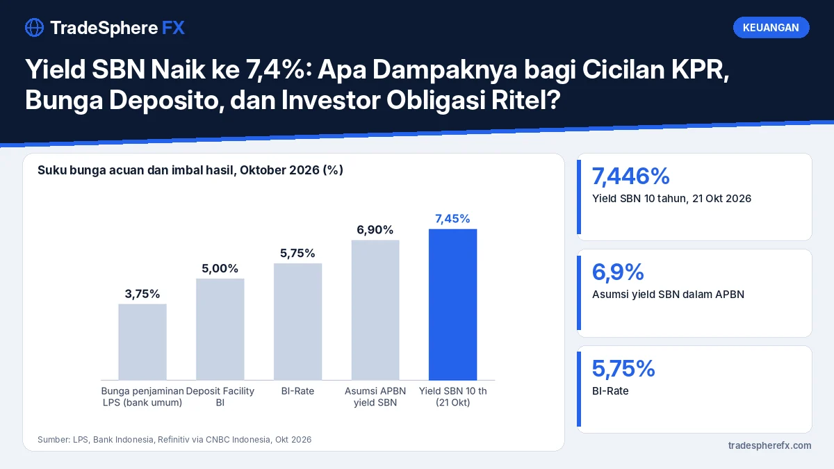 Yield SBN Naik ke 7,4%: Apa Dampaknya bagi Cicilan KPR, Bunga Deposito, dan Investor Obligasi Ritel?